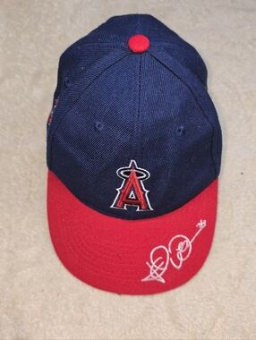 Los Angeles Angels Sixth Man Production # 36 Embroidered Signed Baseball Hat